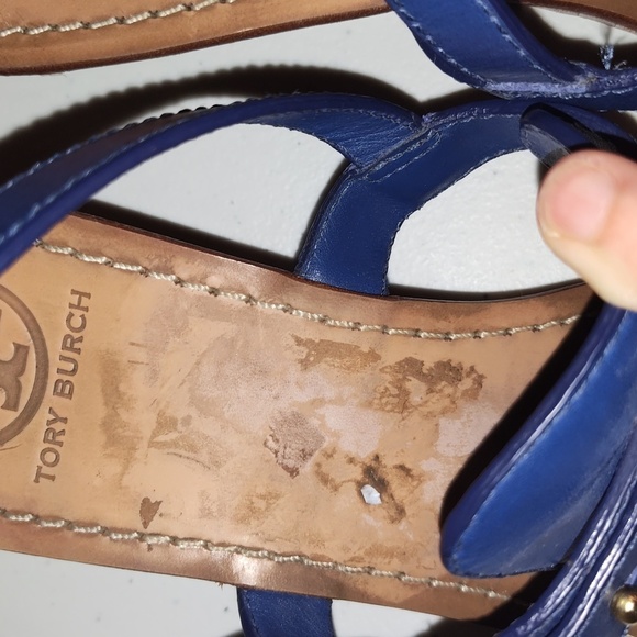 Tory Burch Women’s wedges Royal Blue size 10.5 - Picture 5 of 16